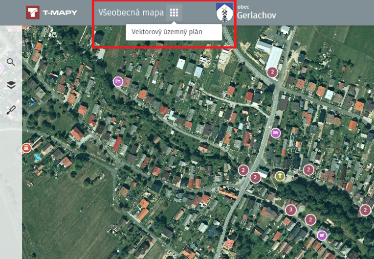 vektorový územný plán. obr. 1