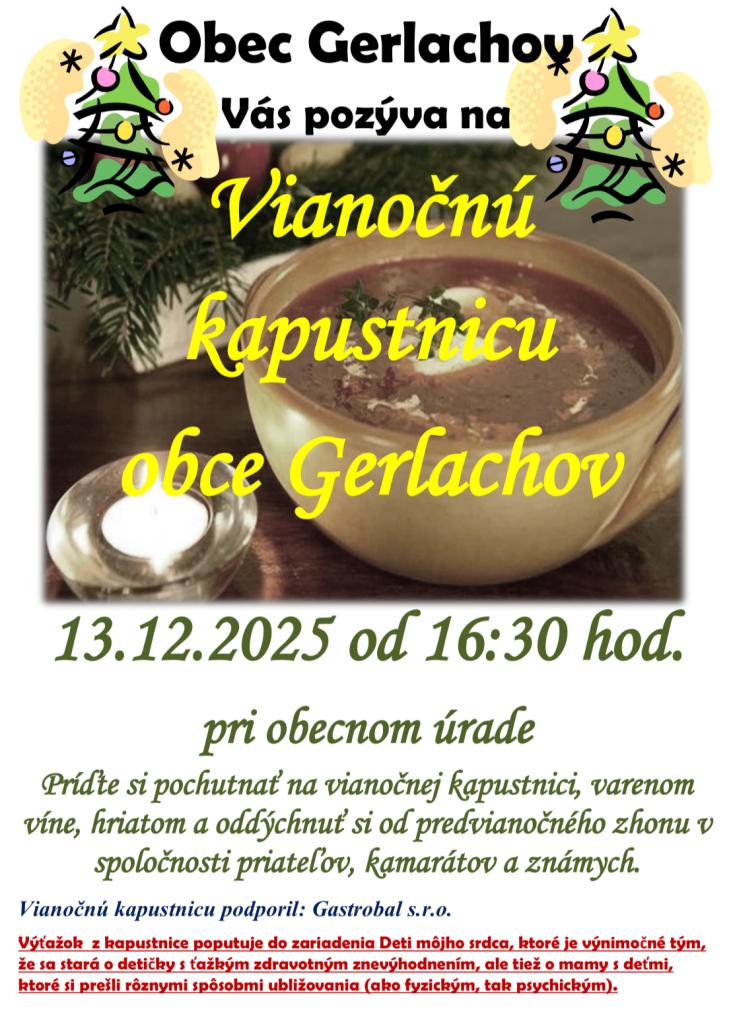 Vianočná kapustnica obce Gerlachov