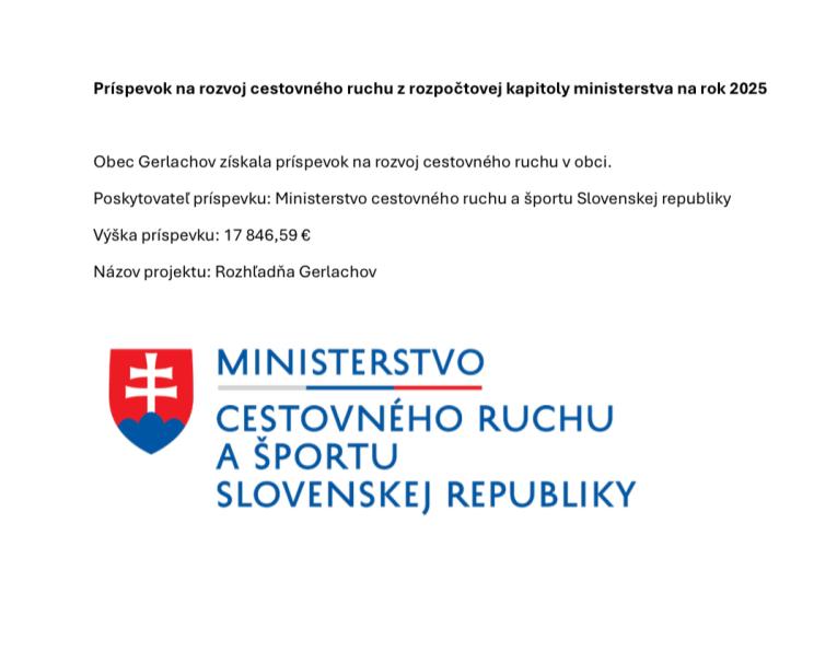 Ministerstvo cestovného ruchu a športu Slovenskej republiky